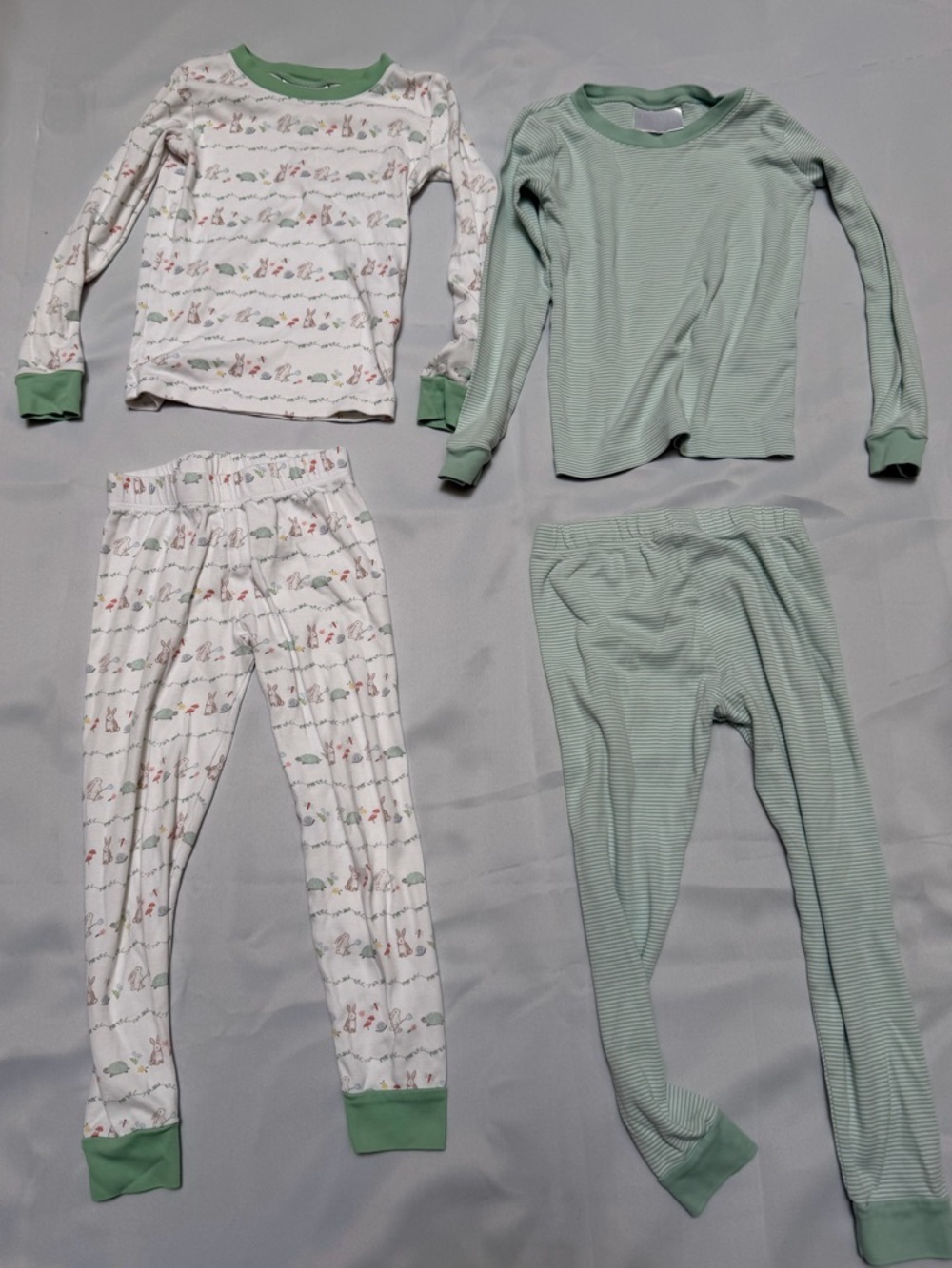 Lake Pajamas Girls Bundle Size 5 Two Long-Long Sets Pima Cotton - Picture 4 of 17
